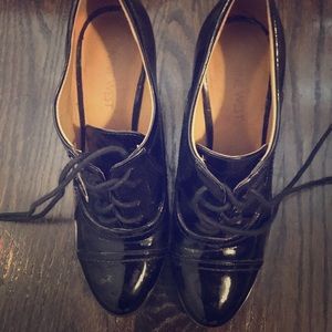 Nine West Black Patent Oxfords